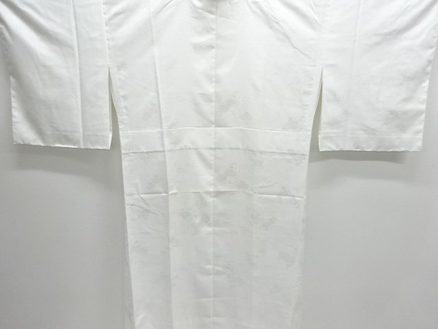 JAPANESE KIMONO / UNUSED HITOE JUBAN / WOVEN STREAM WATER & KIKU 